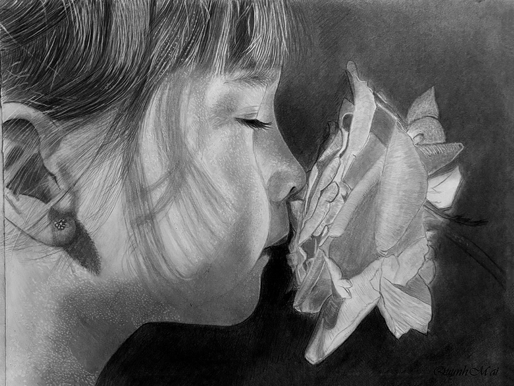 Hand-drawn portrait